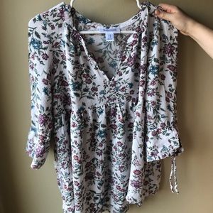 Floral Maternity Top